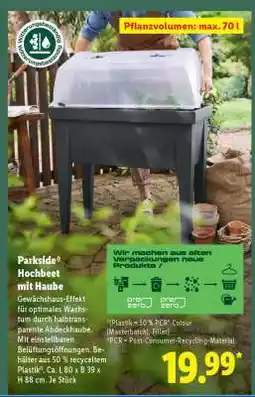 Lidl PARKSIDE Hochbeet mit Haube Angebot