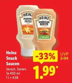 Lidl Heinz Snack Saucen Angebot