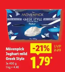 Lidl Mövenpick Joghurt mild Greek Style Angebot