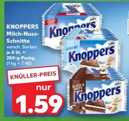 Kaufland KNOPPERS Milch-Nuss-Schnitte Angebot