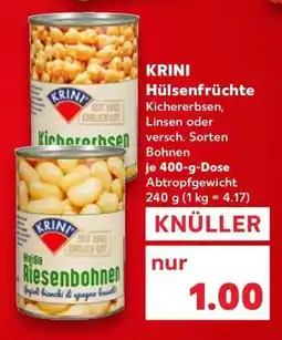 Kaufland KRINI Hülsenfrüchte Angebot