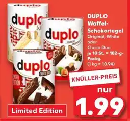 Kaufland DUPLO Waffel- Schokoriegel Angebot