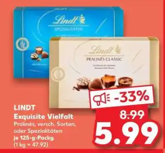 Kaufland LINDT Exquisite Vielfalt Angebot