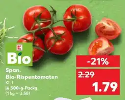 Kaufland Span. Bio- Rispentomaten Angebot