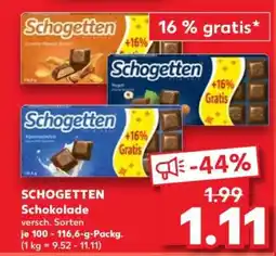 Kaufland SCHOGETTEN Schokolade Angebot