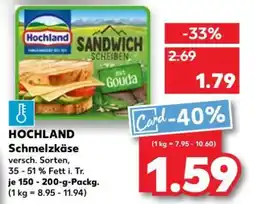 Kaufland HOCHLAND Schmelzkäse Angebot