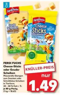 Kaufland FERDI FUCHS Cheese-Sticks oder Gouda- Scheiben Angebot
