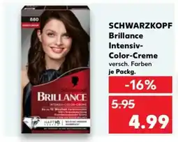 Kaufland Schwarzkopf Brillance Intensiv-Color-Creme Angebot