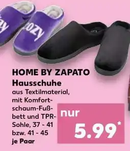Kaufland HOME BY ZAPATO Hausschuhe Angebot