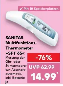 Kaufland Sanitas Multifunktions-Thermometer SFT 65 Angebot
