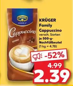 Kaufland KRÜGER Family-Cappuccino Angebot