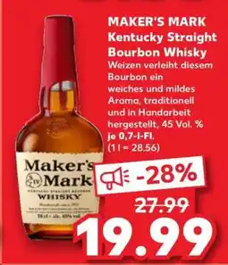 Kaufland MAKER'S MARK Kentucky Straight Bourbon Whisky Angebot