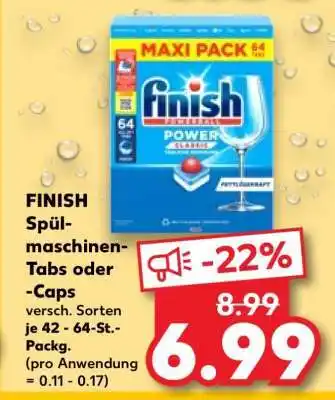 Kaufland FINISH Spülmaschinen- Tabs oder -Caps Angebot