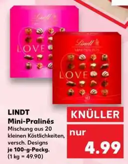 Kaufland Lindt Mini Pralinés Angebot