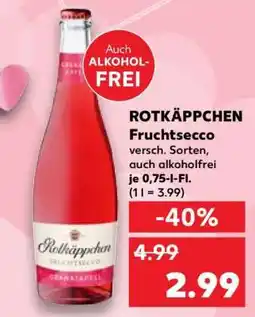 Kaufland ROTKÄPPCHEN Fruchtsecco° Angebot