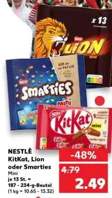 Kaufland NESTLÉ KitKat, Lion oder Smarties Angebot
