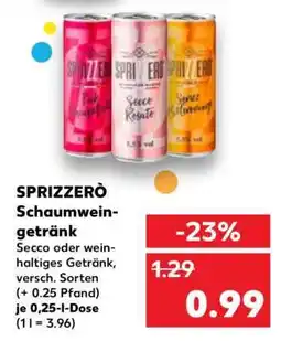 Kaufland SPRIZZERÒ Schaumweingetränk Angebot
