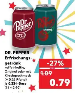 Kaufland DR. PEPPER Erfrischungsgetränk Angebot