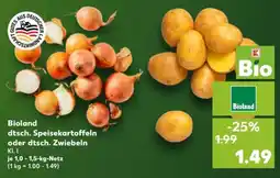 Kaufland Bioland dtsch. Speisekartoffeln oder dtsch. Zwiebeln Angebot