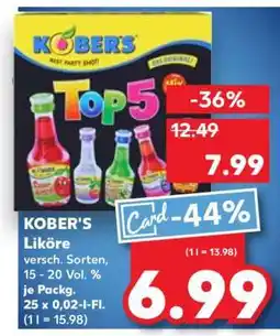 Kaufland KOBER'S Liköre Angebot