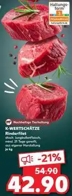 Kaufland K-WERTSCHÄTZE Rinderfilet Angebot
