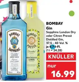 Kaufland Bombay Gin Angebot