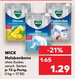 Kaufland WICK Halsbonbons Angebot