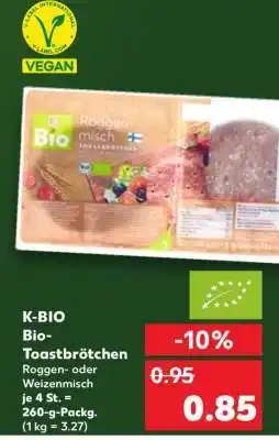 Kaufland K-BIO Bio-Toastbrötchen Angebot