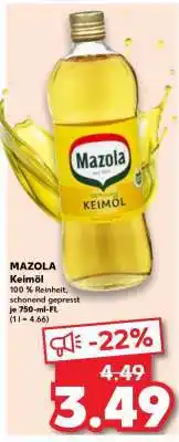 Kaufland Mazola Keimöl Angebot