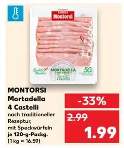 Kaufland MONTORSI Mortadella 4 Castelli Angebot