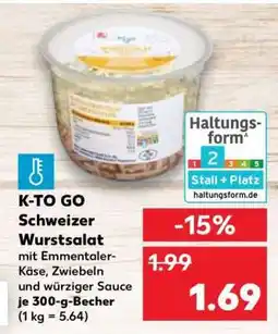Kaufland K-TO GO Schweizer Wurstsalat Angebot