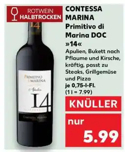 Kaufland CONTESSA MARINA Primitivo di Marina DOC 14 Angebot