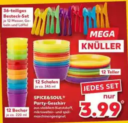 Kaufland SPICE&SOUL Party-Geschirr Angebot