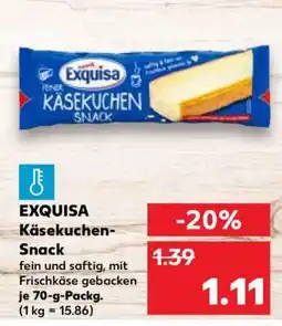 Kaufland EXQUISA Käsekuchen-Snack Angebot