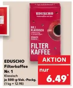 Kaufland EDUSCHO Filterkaffee Nr. 1 Angebot