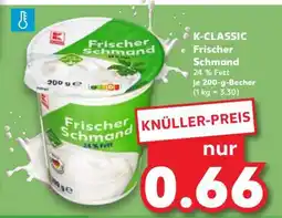 Kaufland K-CLASSIC Frischer Schmand Angebot
