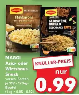 Kaufland MAGGI Asia- oder Wirtshaus-Snack Angebot