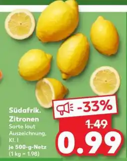 Kaufland Südafrik. Zitronen Angebot