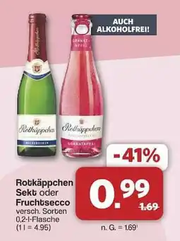 Famila Nord Ost Rotkäppchen Sekt oder Fruchtsecco Angebot