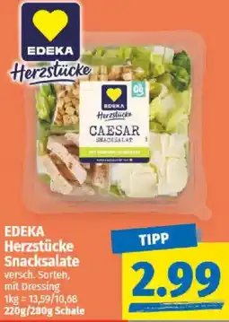 NP Discount EDEKA Herzstücke Snacksalate Angebot