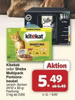 Famila Nord Ost Kitekat oder Sheba Multipack Portionsbeutel Angebot