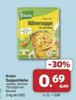 Famila Nord Ost KNORR Suppenliebe Angebot