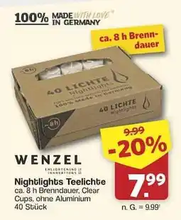 Famila Nord Ost WENZEL Nightlights Teelichte Angebot