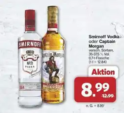 Famila Nord Ost Smirnoff Vodka oder Captain Morgan Angebot