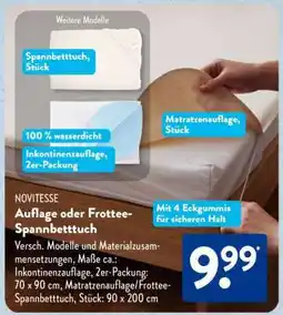 Aldi Süd Auflage oder Frottee-Spannbetttuch Angebot
