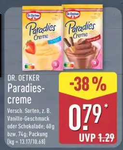 Aldi Nord DR. OETKER Paradiescreme Angebot
