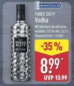 Aldi Nord Three Sixty Vodka Angebot