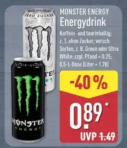 Aldi Nord MONSTER ENERGY Energydrink Angebot