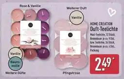 Aldi Nord HOME CREATION Duft-Teelichte Angebot