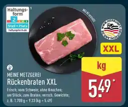 Aldi Nord MEINE METZGEREI Rückenbraten XXL Angebot